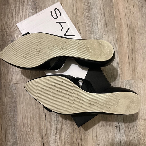 Sava Softwalk Lennox D’orsay Black Leather Flats - Picture 2 of 5